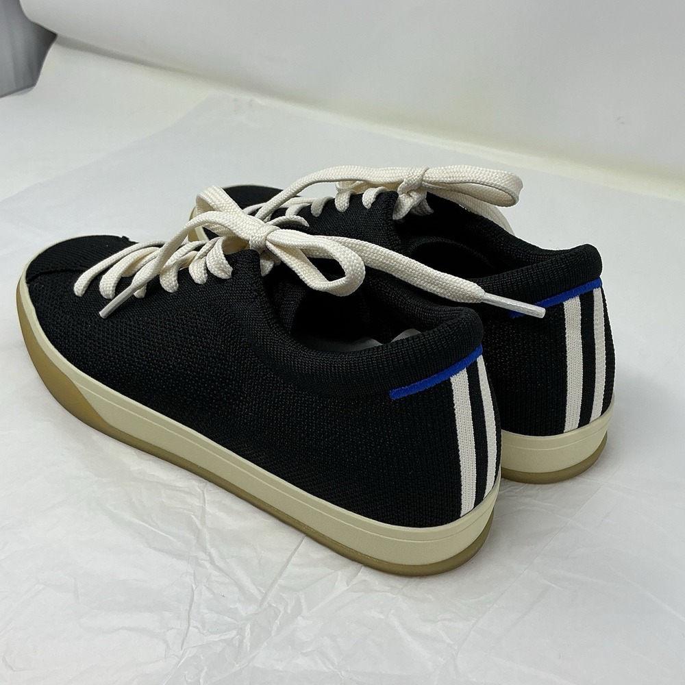 Rothy's The Lace Up Sneaker Women's US 8 Black Knit Soft Flexible Comfort Flats - Picture 5 of 14